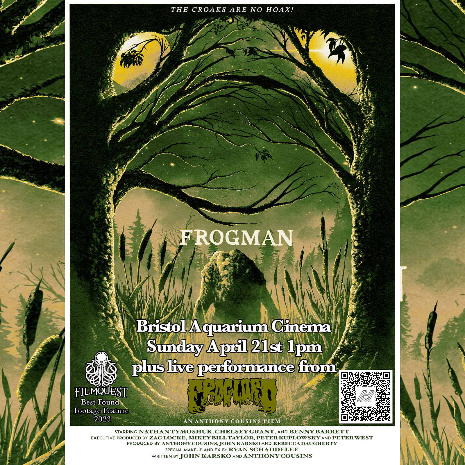 Frogman Movie ft. Froglord performance at Bristol Aquarium Cinema