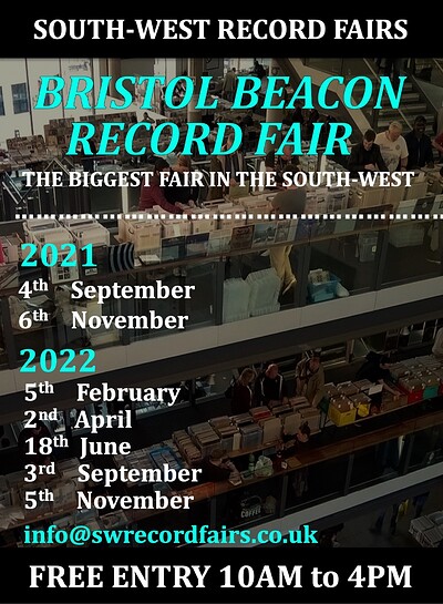 South West Record Fairs at Bristol Beacon Foyer in Bristol