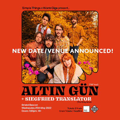 Worm Gigs X Simple Things: Altin Gün ~ SOLD OUT! at Bristol Beacon Foyer in Bristol