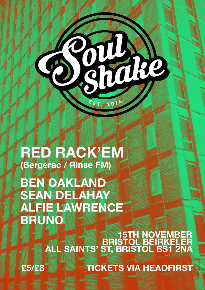 Soul Shake Presents: Red Rack'em Limited £5 adv at Bristol Bierkeller