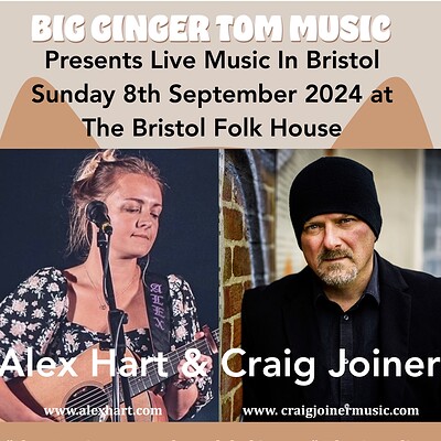 Alex Hart & Craig Joiner Double Bill at Bristol Folk House