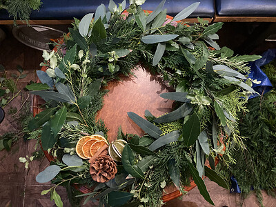 Fresh Christmas Wreath Workshop at Bristol Folk House