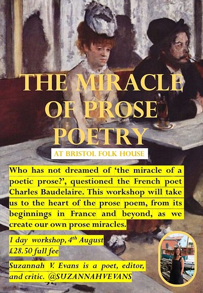 The Miracle of Prose Poetry at Bristol Folk House