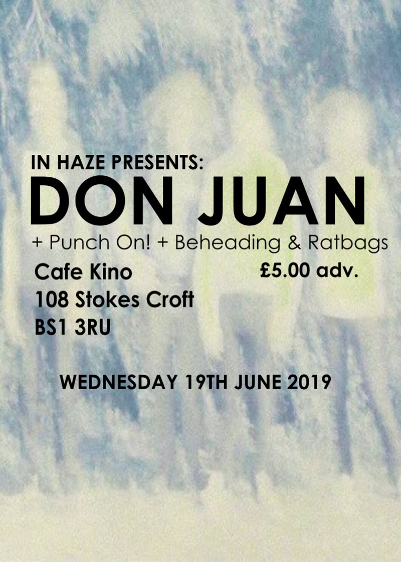 DON JUAN + PUNCH ON + BEHEADING & RATBAGS at Cafe Kino