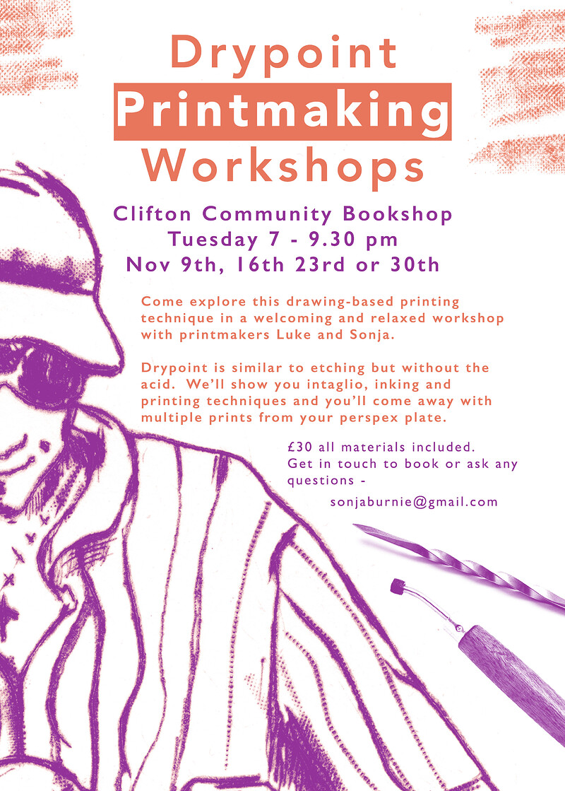 Drypoint Printmaking Workshop at Clifton Community Centre
