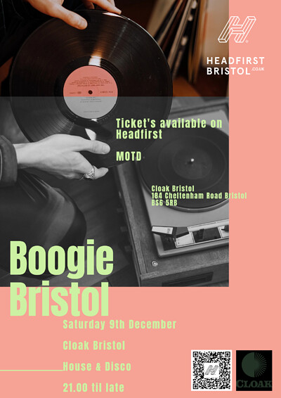 Boogie Bristol at Cloak Bristol