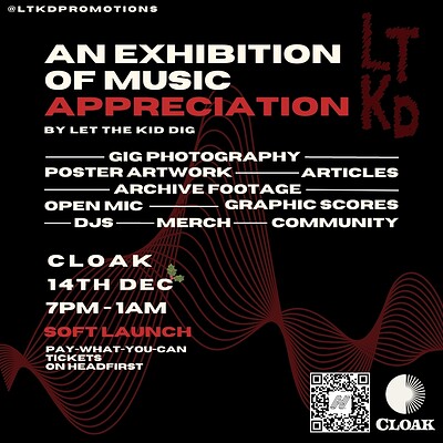 Exhibition of Music: LTKD Fundraising Launch at Cloak
