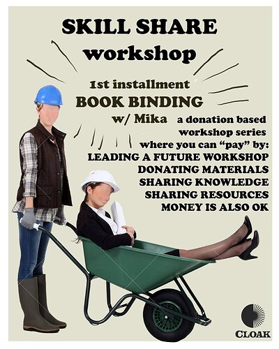 Skill Share Workshop: Book Binding at Cloak