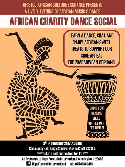 AFRICAN CHARITY DANCE SOCIAL at Community Centre 16 - 18 Kings Square  Stokes Croft, Bristol, BS2 8JL