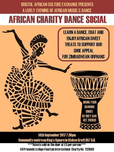AFRICAN CHARITY DANCE SOCIAL at Community Hall, 16 - 18 Kings Square,  Stokes Croft, Bristol