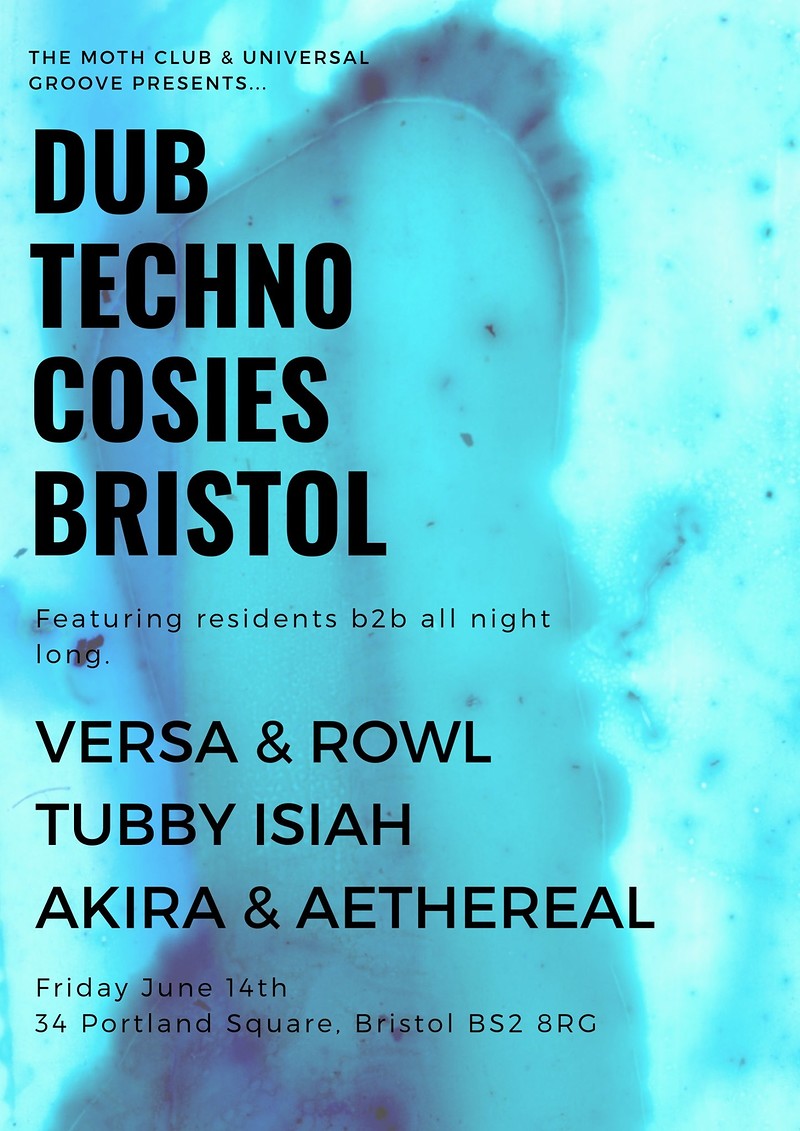 Dub Techno All Night at Cosies, TMC X Universal Gr at Cosies