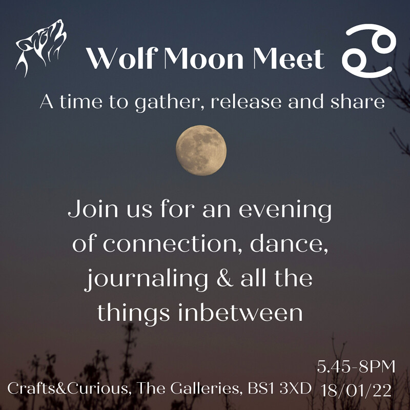Wolf Full Moon Meet at Crafts&Curious, Galleries, BS1 3XD