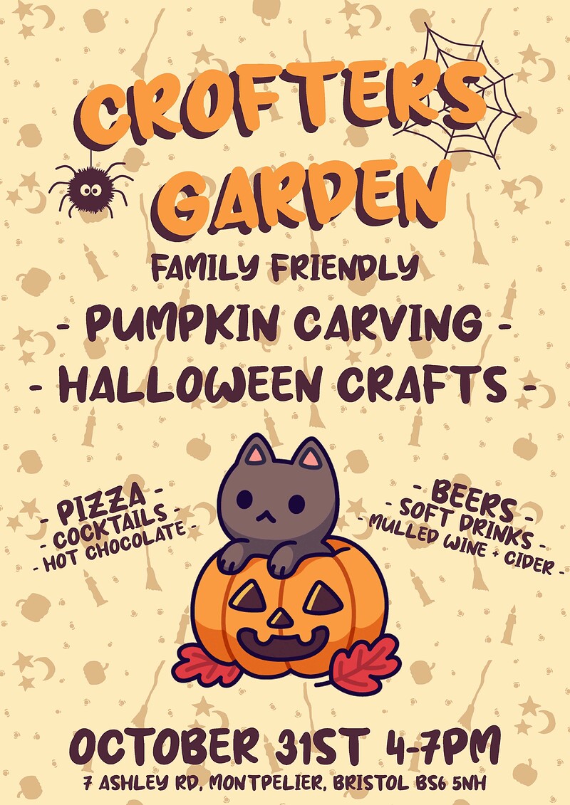Free Pumpkin Carving & Halloween Crafts at Crofters Garden