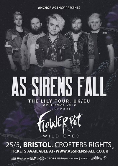 As Sirens Fall / Flowerpot / Wild Eyed at Crofters Rights