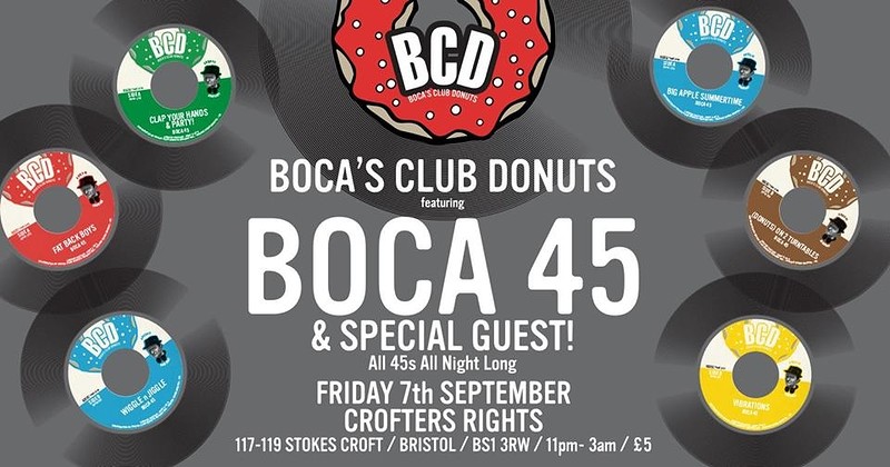 Boca's Club Donuts - Boca 45 + Special Guest at Crofters Rights