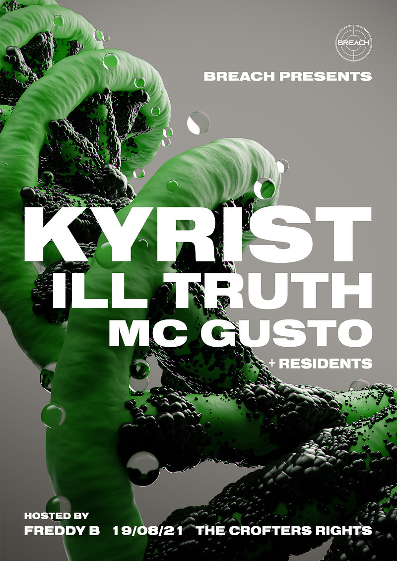 Breach Presents: Kyrist, Ill Truth, MC Gusto at Crofters Rights