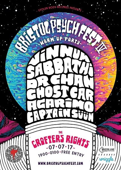 Bristol Psych Fest WARM UP PARTY at Crofters Rights