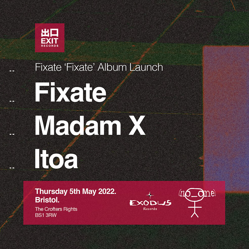 Fixate LP Launch Show at Crofters Rights