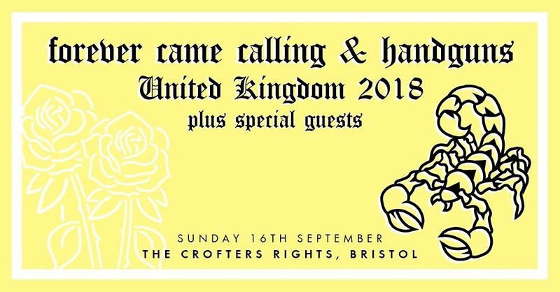 Forever Came Calling + Handguns at Crofters Rights