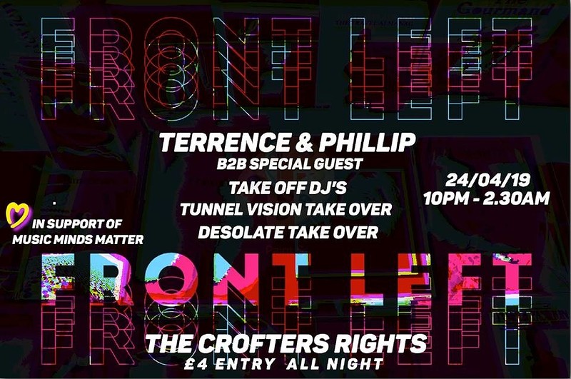 FRONT LEFT // TERRENCE & PHILLIP B2B SPECIAL GUEST at Crofters Rights