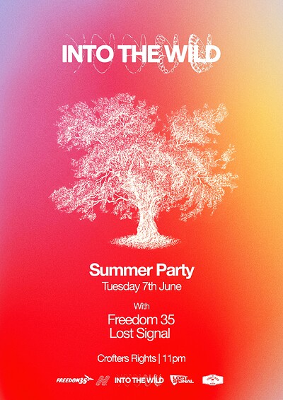 Into The Wild / Summer Party at Crofters Rights in Bristol