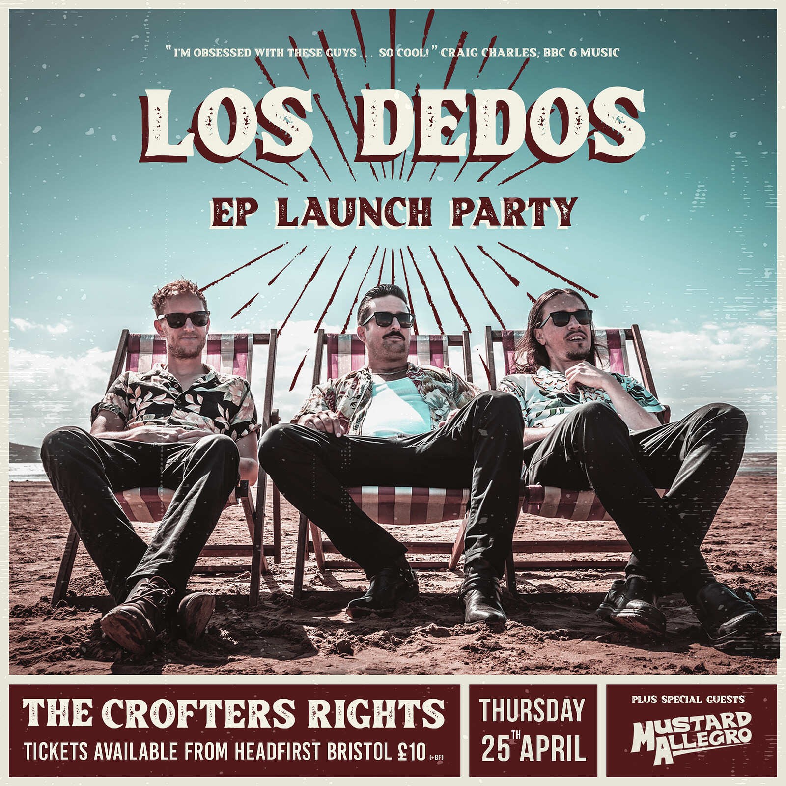 LOS DEDOS E.P. Launch Party + MUSTARD ALLEGRO at Crofters Rights