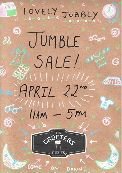 Lovely Jubbly Jumble Sale at Crofters Rights