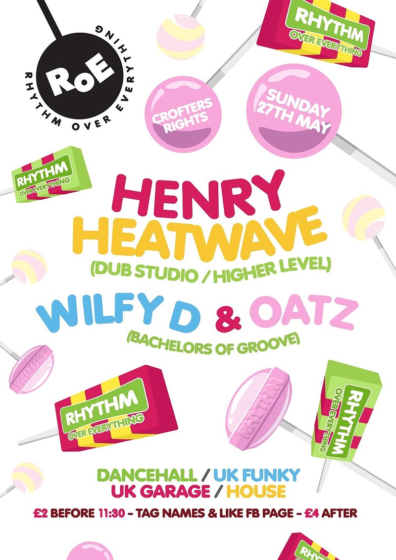 ROE - Bank Holiday Sunday With Henry Heatwave at Crofters Rights