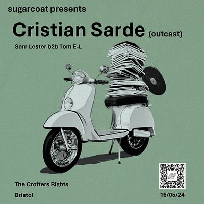 sugarcoat presents: Cristian Sarde at Crofters Rights