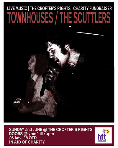 Townhouses/The Scuttlers CHARITY MUSIC NIGHT at Crofters Rights