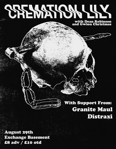 Cremation Lily + Granite Maul + Distraxi at Exchange in Bristol