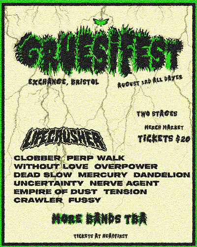 GRUESIFEST Bank Holiday All Dayer at Exchange