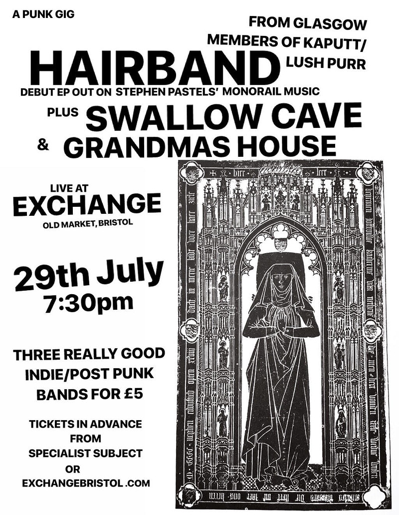 HAIRBAND, SWALLOW CAVE and GRANDMAS HOUSE at Exchange