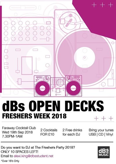 dBs Open decks night at Faraway Cocktail Club