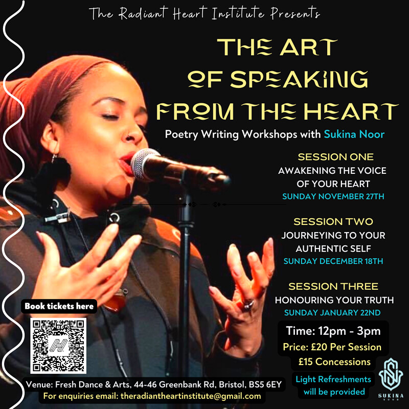 The Art of Speaking from the Heart Poetry Workshop at Fresh Dance and Arts Centre