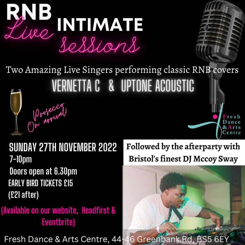 RNB , INTIMATE SESSIONS at Fresh Dance & Arts Centre
