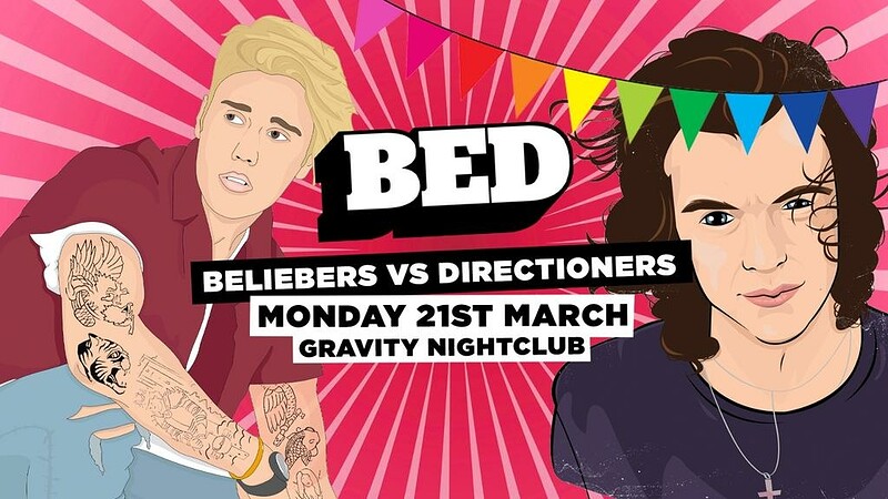 BED: Beliebers vs Directioners at Gravity Bristol