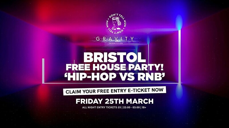 DTM Bristol • FREE PARTY Hip-Hop vs RNB at Gravity Bristol
