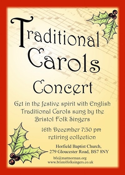 Folk Carols Concert at Horfield Baptist Church