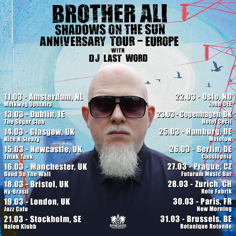 Brother Ali 'Shadows On The Sun Anniversary Tour at Hy Brasil Music Club