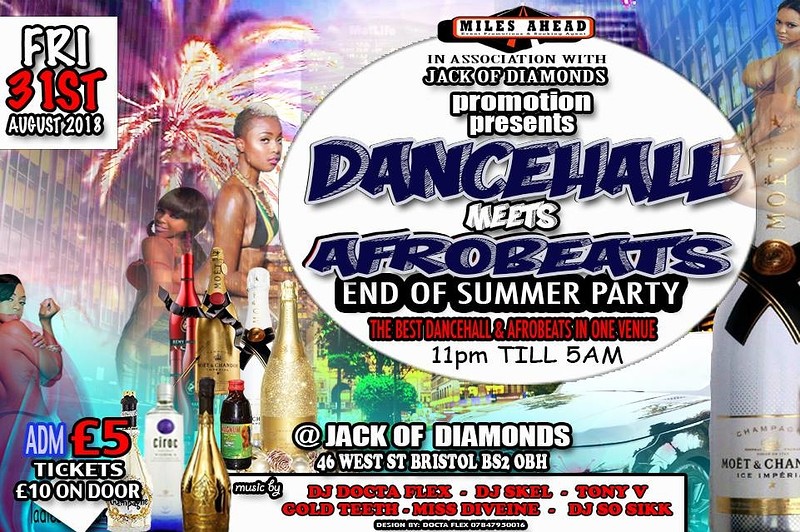 Dancehall meets Afrobeats - End of Summer Party at Jack of Diamonds