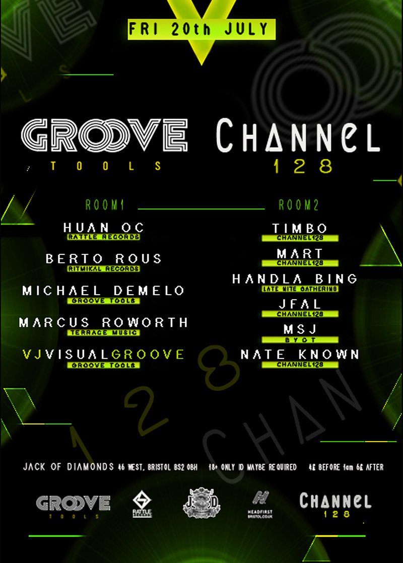 Groove Tools // Channel 128 // Techno at Jack of Diamonds