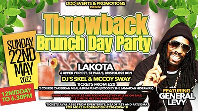 General Levy's Throwback Brunch Day Party at Lakota in Bristol