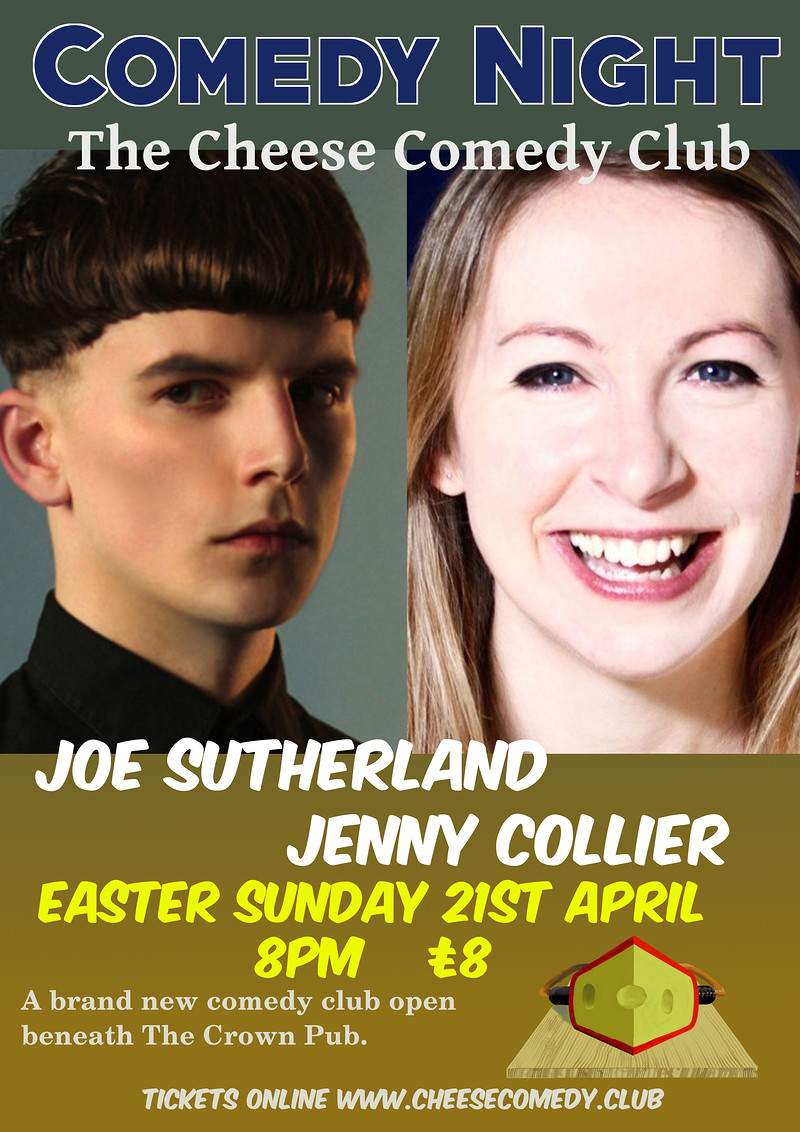 Comedy with Joe Sutherland and Jenny Collier at Live Comedy with Joe Sutherland and Jenny Collier