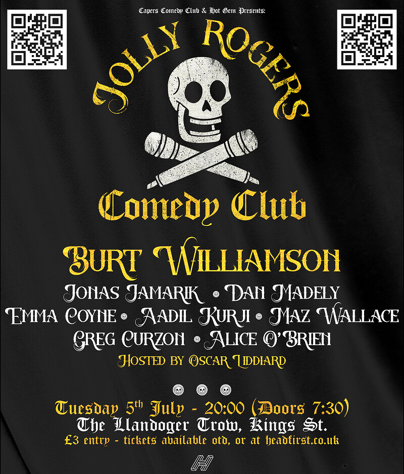 Jolly Rogers Comedy Club - Burt Williamson at Llandoger Trow