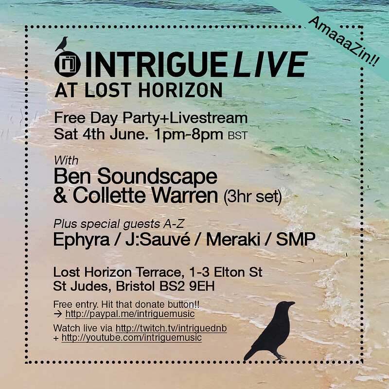 INTRIGUE * Free day party & stream * at Lost Horizon