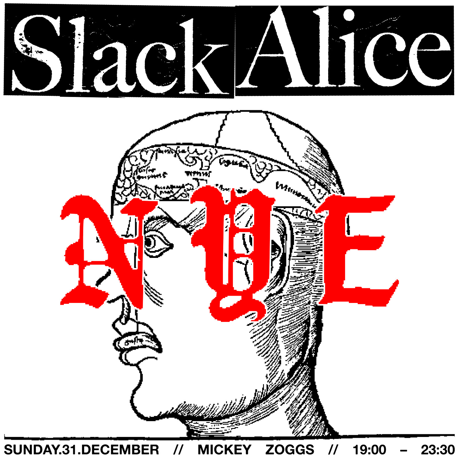 Slack Alice: NYE PRE DRINK SESSIONS at Mickey Zoggs