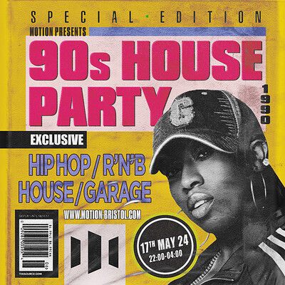 Motion's 90s House Party: Hip Hop, RnB, House/UKG at Motion