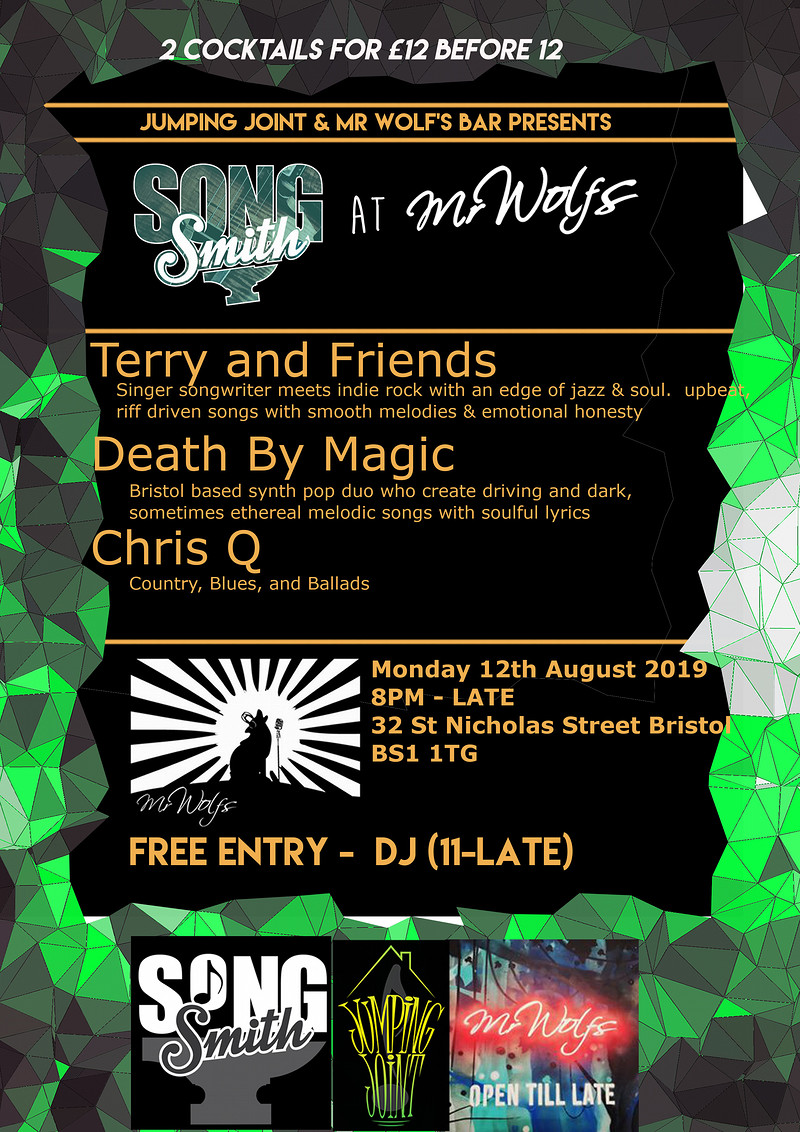 SongSmith ft Terry and Friends / Death By Magic at Mr Wolfs