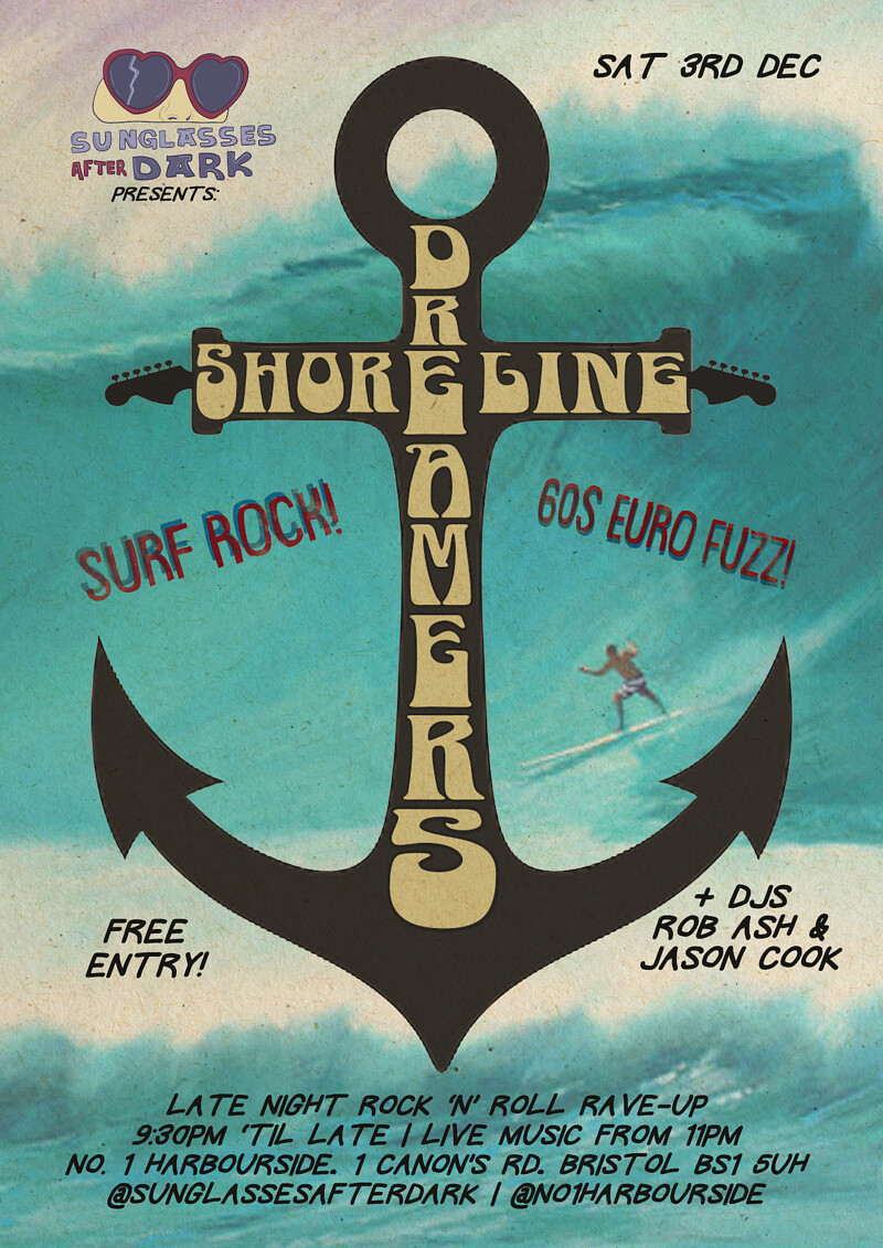 The Shoreline Dreamers + DJs Rob Ash & Jason Cook at No.1 Harbourside